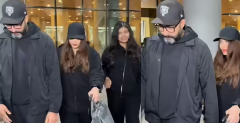 ऐश्वर्या, अभिषेक और आराध्या तीनों दिखे एयरपोर्ट पर एक साथ