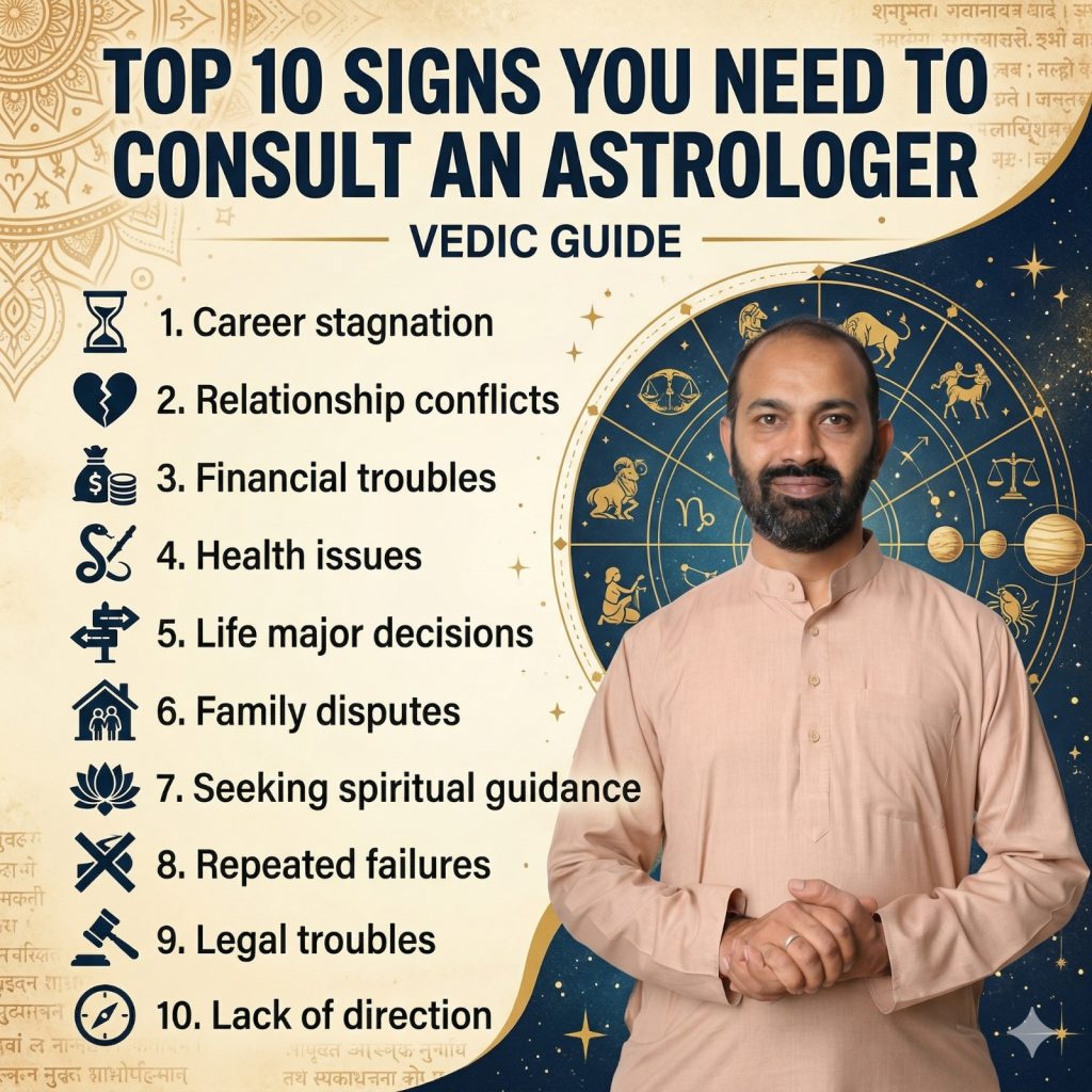 Top 10 Signs You Need to Consult an Astrologer